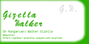 gizella walker business card